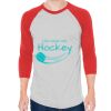 Unisex 50/50 Raglan Three-Quarter Sleeve Tee Thumbnail