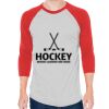Unisex 50/50 Raglan Three-Quarter Sleeve Tee Thumbnail