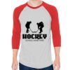 Unisex 50/50 Raglan Three-Quarter Sleeve Tee Thumbnail