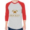 Unisex 50/50 Raglan Three-Quarter Sleeve Tee Thumbnail