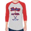 Unisex 50/50 Raglan Three-Quarter Sleeve Tee Thumbnail