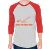 Unisex 50/50 Raglan Three-Quarter Sleeve Tee Thumbnail