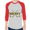 Unisex 50/50 Raglan Three-Quarter Sleeve Tee Thumbnail