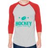 Unisex 50/50 Raglan Three-Quarter Sleeve Tee Thumbnail