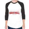 Unisex 50/50 Raglan Three-Quarter Sleeve Tee Thumbnail