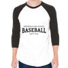 Unisex 50/50 Raglan Three-Quarter Sleeve Tee Thumbnail