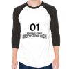 Unisex 50/50 Raglan Three-Quarter Sleeve Tee Thumbnail