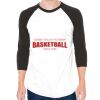 Unisex 50/50 Raglan Three-Quarter Sleeve Tee Thumbnail