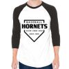 Unisex 50/50 Raglan Three-Quarter Sleeve Tee Thumbnail