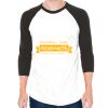 Unisex 50/50 Raglan Three-Quarter Sleeve Tee Thumbnail
