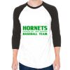 Unisex 50/50 Raglan Three-Quarter Sleeve Tee Thumbnail