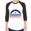 Unisex 50/50 Raglan Three-Quarter Sleeve Tee Thumbnail