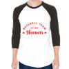 Unisex 50/50 Raglan Three-Quarter Sleeve Tee Thumbnail