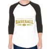 Unisex 50/50 Raglan Three-Quarter Sleeve Tee Thumbnail