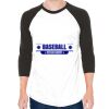 Unisex 50/50 Raglan Three-Quarter Sleeve Tee Thumbnail