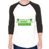 Unisex 50/50 Raglan Three-Quarter Sleeve Tee Thumbnail