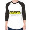 Unisex 50/50 Raglan Three-Quarter Sleeve Tee Thumbnail