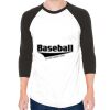 Unisex 50/50 Raglan Three-Quarter Sleeve Tee Thumbnail