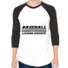 Unisex 50/50 Raglan Three-Quarter Sleeve Tee Thumbnail