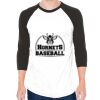 Unisex 50/50 Raglan Three-Quarter Sleeve Tee Thumbnail