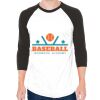 Unisex 50/50 Raglan Three-Quarter Sleeve Tee Thumbnail