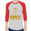 Unisex 50/50 Raglan Three-Quarter Sleeve Tee Thumbnail