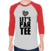 Unisex 50/50 Raglan Three-Quarter Sleeve Tee Thumbnail