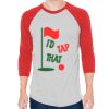 Unisex 50/50 Raglan Three-Quarter Sleeve Tee Thumbnail