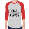 Unisex 50/50 Raglan Three-Quarter Sleeve Tee Thumbnail