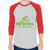 Unisex 50/50 Raglan Three-Quarter Sleeve Tee Thumbnail