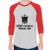 Unisex 50/50 Raglan Three-Quarter Sleeve Tee Thumbnail