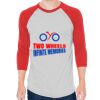 Unisex 50/50 Raglan Three-Quarter Sleeve Tee Thumbnail