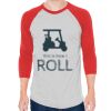 Unisex 50/50 Raglan Three-Quarter Sleeve Tee Thumbnail