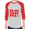 Unisex 50/50 Raglan Three-Quarter Sleeve Tee Thumbnail