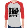 Unisex 50/50 Raglan Three-Quarter Sleeve Tee Thumbnail