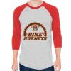 Unisex 50/50 Raglan Three-Quarter Sleeve Tee Thumbnail