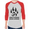 Unisex 50/50 Raglan Three-Quarter Sleeve Tee Thumbnail