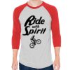 Unisex 50/50 Raglan Three-Quarter Sleeve Tee Thumbnail