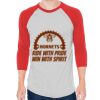 Unisex 50/50 Raglan Three-Quarter Sleeve Tee Thumbnail