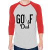 Unisex 50/50 Raglan Three-Quarter Sleeve Tee Thumbnail