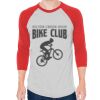 Unisex 50/50 Raglan Three-Quarter Sleeve Tee Thumbnail