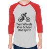 Unisex 50/50 Raglan Three-Quarter Sleeve Tee Thumbnail