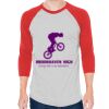 Unisex 50/50 Raglan Three-Quarter Sleeve Tee Thumbnail