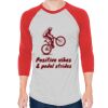Unisex 50/50 Raglan Three-Quarter Sleeve Tee Thumbnail