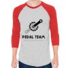 Unisex 50/50 Raglan Three-Quarter Sleeve Tee Thumbnail