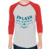 Unisex 50/50 Raglan Three-Quarter Sleeve Tee Thumbnail