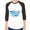 Unisex 50/50 Raglan Three-Quarter Sleeve Tee Thumbnail