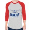 Unisex 50/50 Raglan Three-Quarter Sleeve Tee Thumbnail