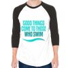 Unisex 50/50 Raglan Three-Quarter Sleeve Tee Thumbnail