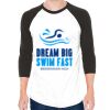 Unisex 50/50 Raglan Three-Quarter Sleeve Tee Thumbnail